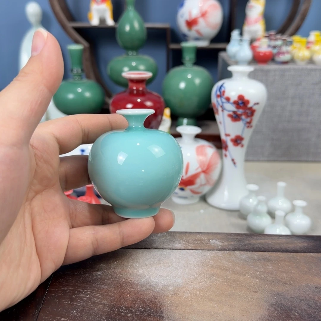 陶瓷手工小花器摆件