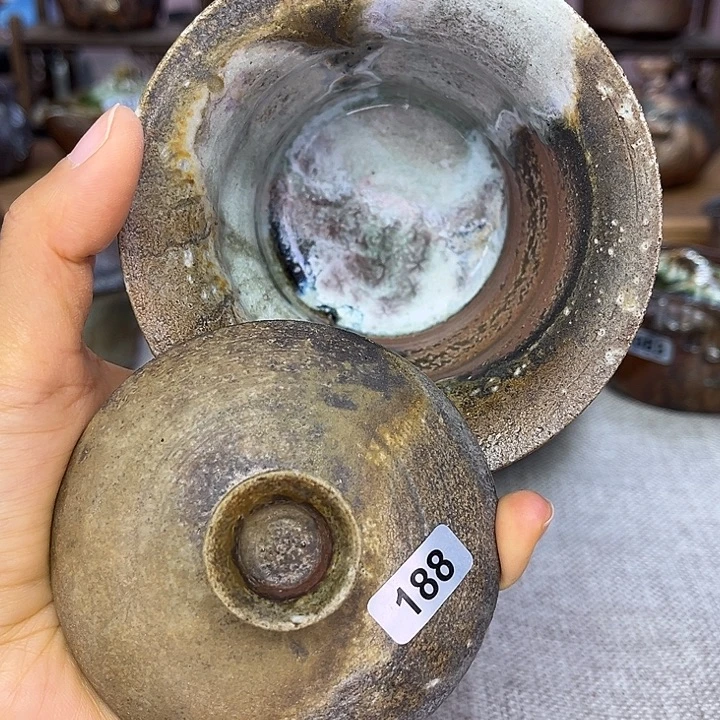裸柴烧陶瓷手工茶器