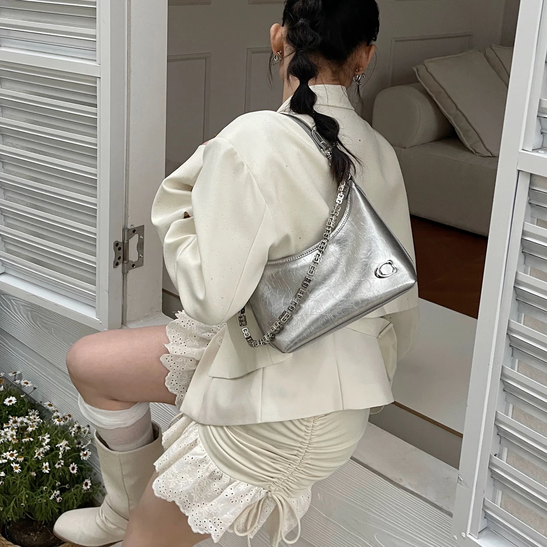 【七七】娜飞儿女包新款链条单肩腋下小众月牙饺子包高级感斜挎包潮