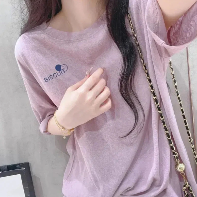 100%雪花棉大码胖mm圆领刺绣短袖t恤女夏款韩版宽松薄款显瘦上衣