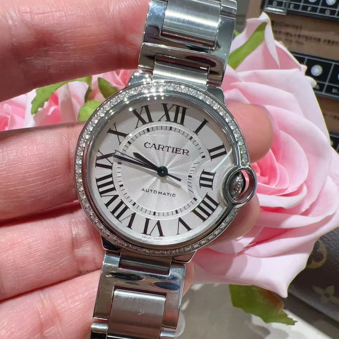 99新 Cartier/卡地亚 蓝气球自动/SS/36mm/16#