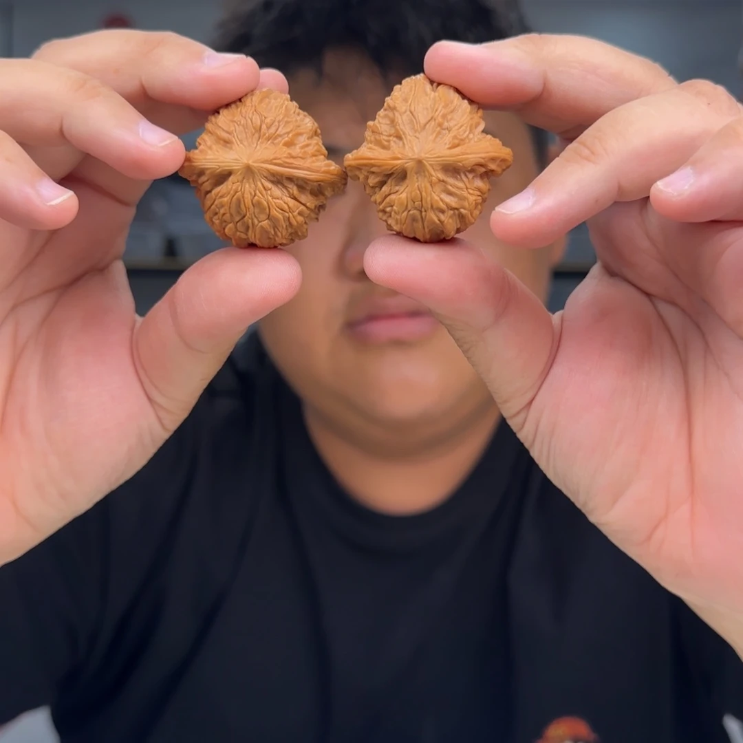 文玩核桃把件40磨盘