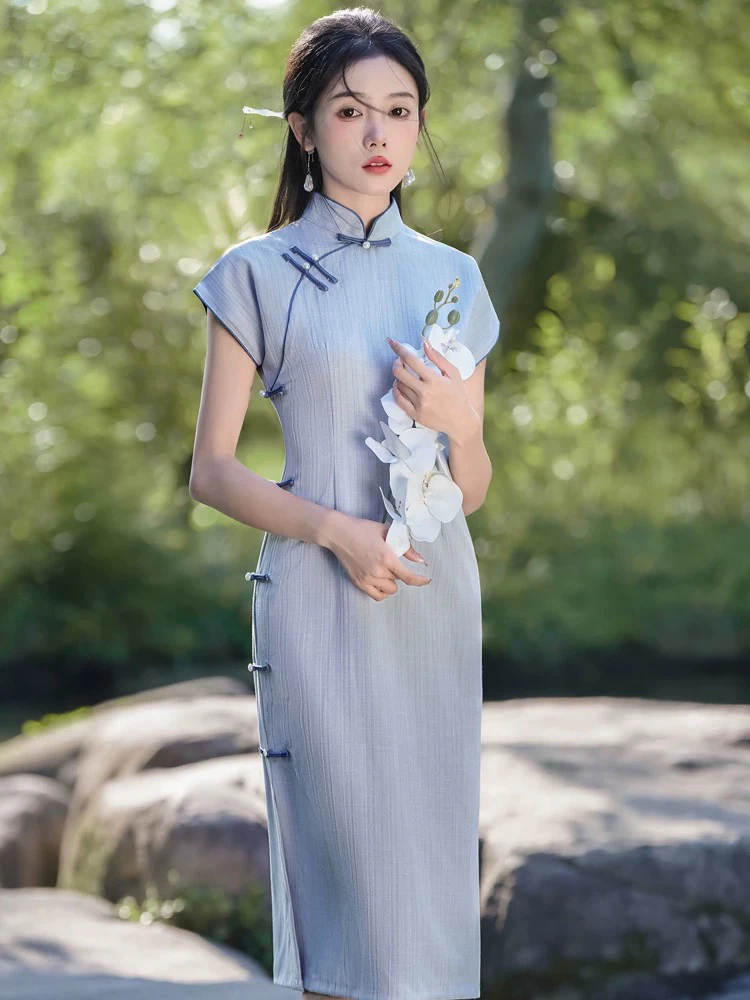 【北洋】上上签 夏季新中式复古旗袍2025新款日常气质国风显瘦旗袍