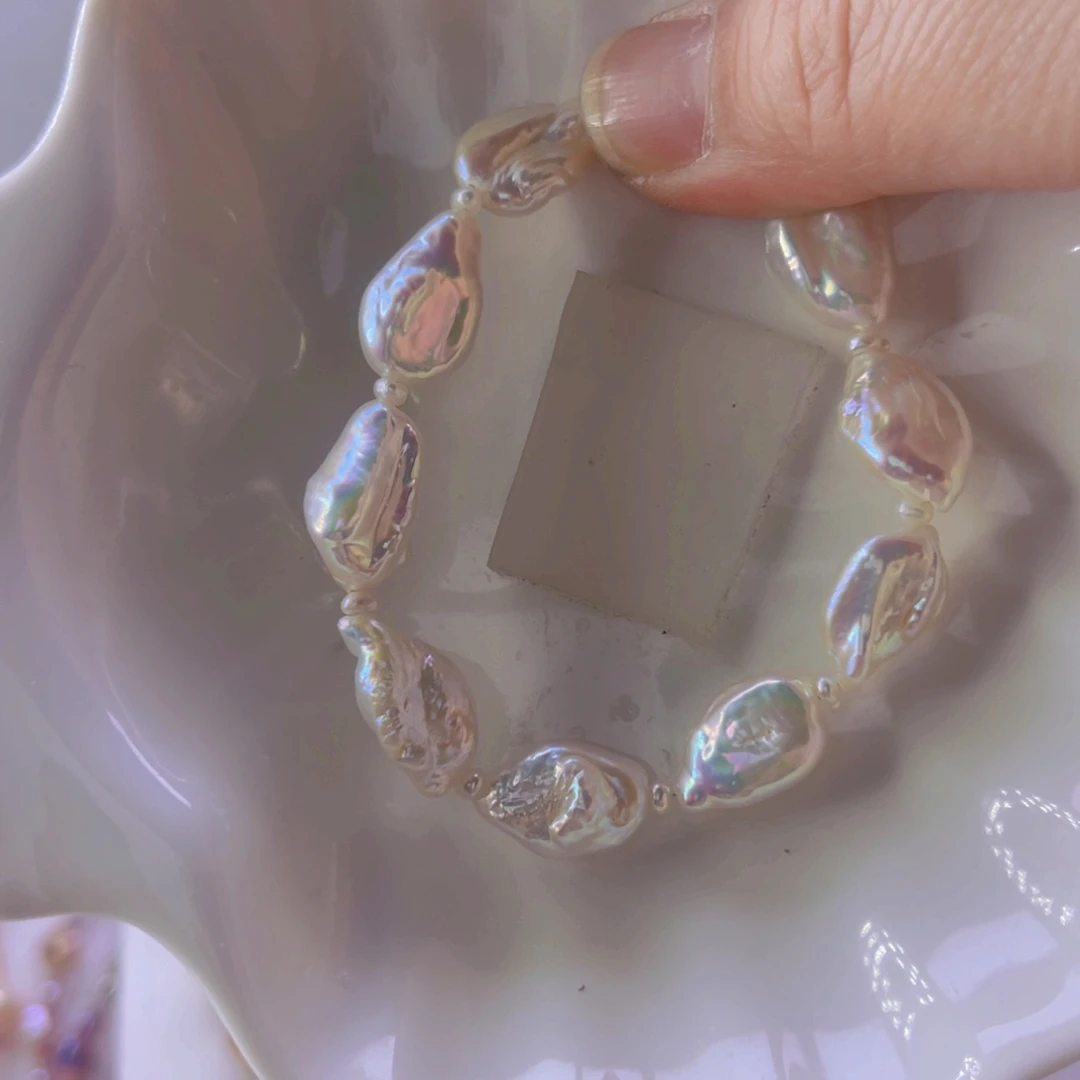 淡水珍珠手绳合金