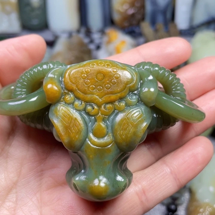 和田玉未镶嵌挂件