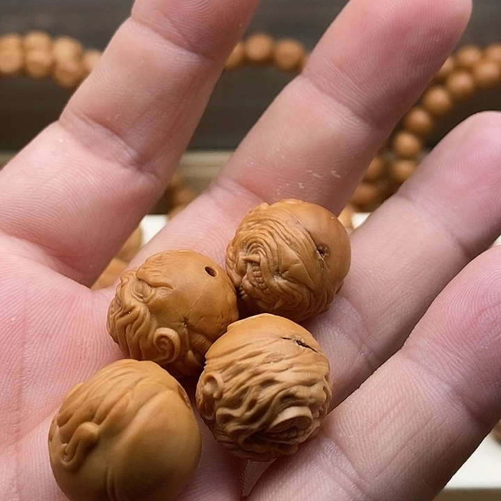 嬷*猴头单颗雕刻恶僧