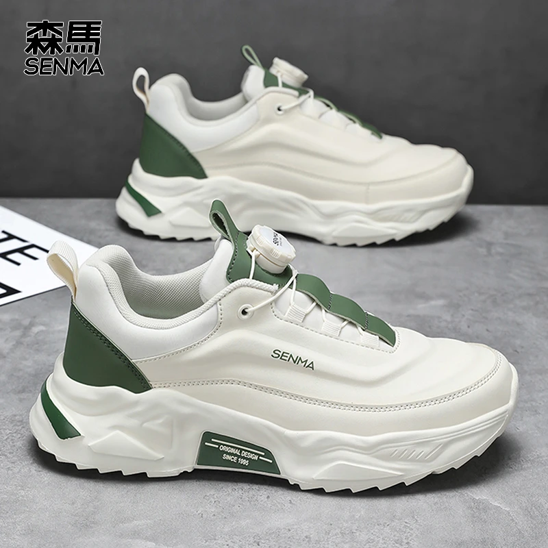 森马男鞋秋季新款青少年旋钮百搭厚底老爹鞋潮流休闲时尚运动鞋男
