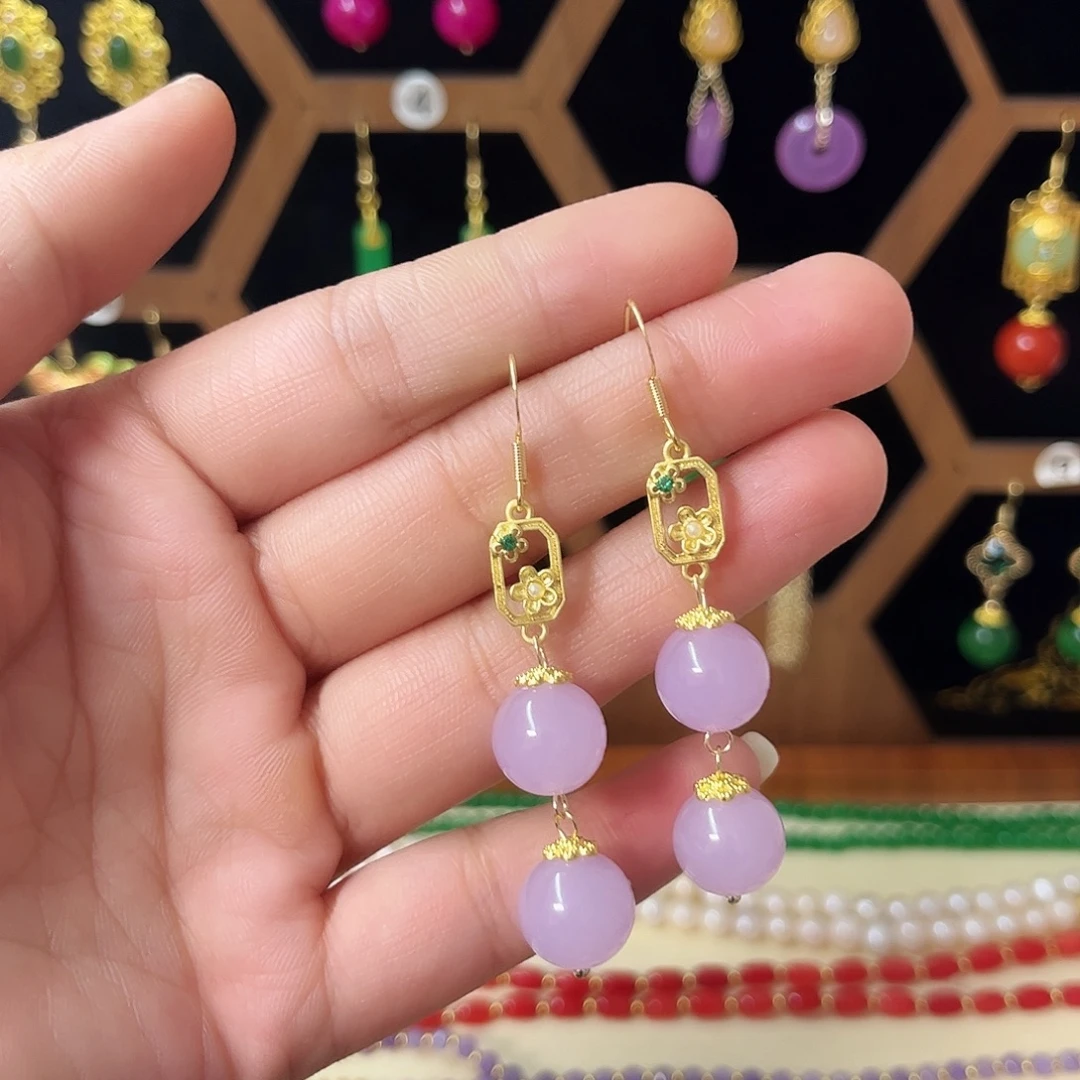 锆石合金925银耳饰