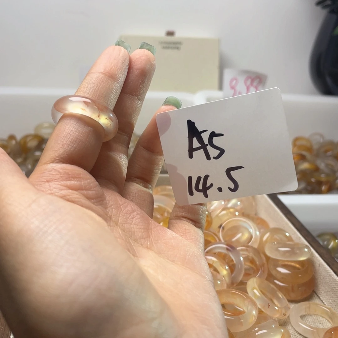 玛瑙/玉髓戒指合金
