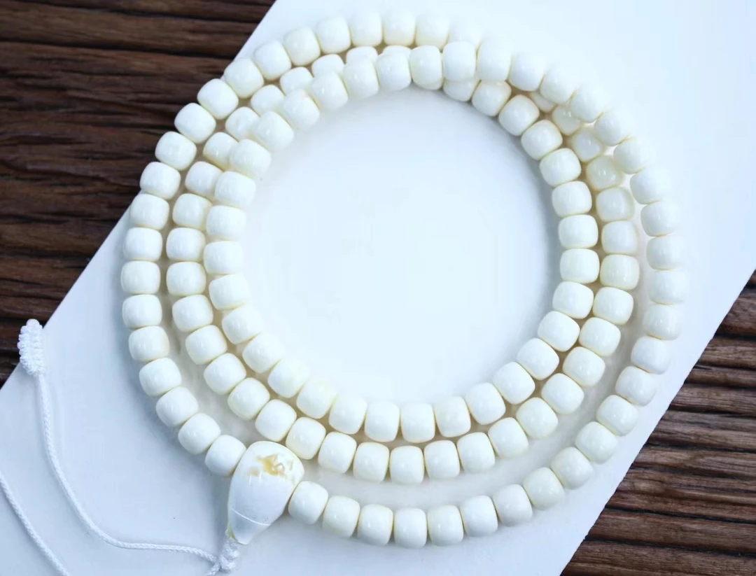 7.3mm俄料瓷白蜡老型链子，顺白无纹全品完美归圆黄金尺寸 26.11克