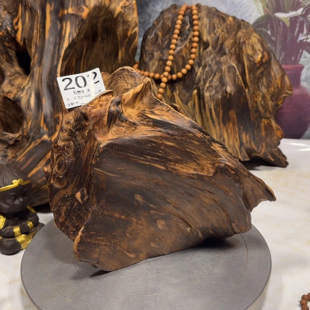 方***庆木清凉薄荷药香随型摆件，土埋老料自然香韵造型独特