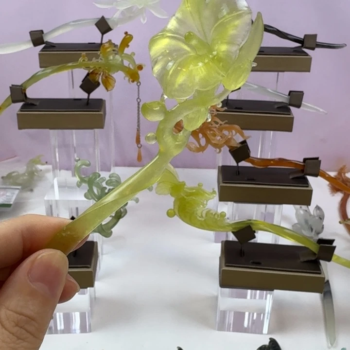 蛇纹石玉合金发饰