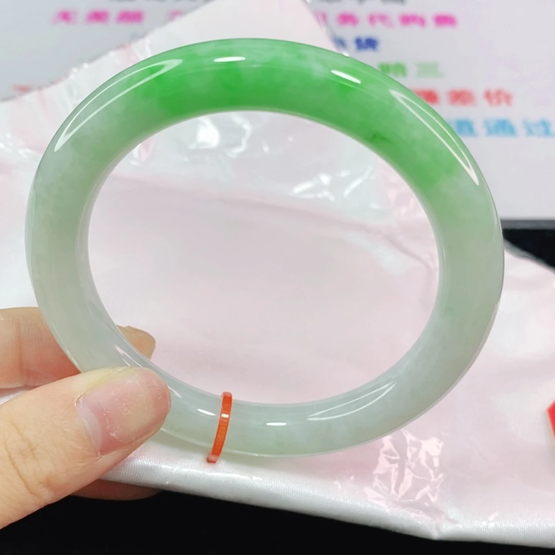 未镶嵌手镯翡翠58圆条