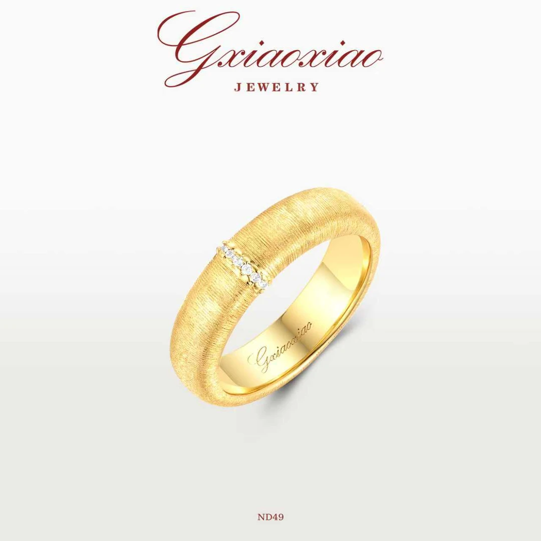 G XIAOXIAO 镀K金 轻奢气质高级感简约百搭戒指 ND49