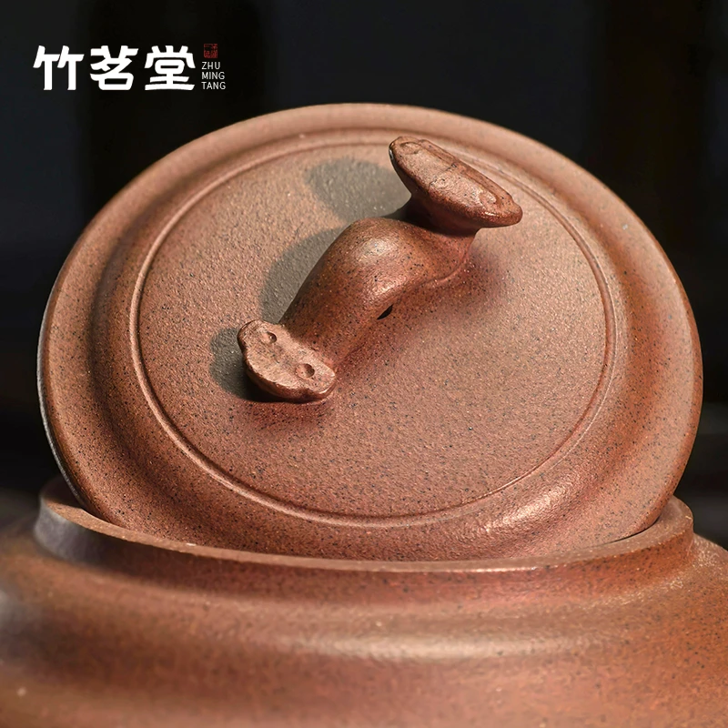 宜兴紫砂壶手工名家家用大号大红袍泡茶壶原矿老紫泥茶壶功夫茶具