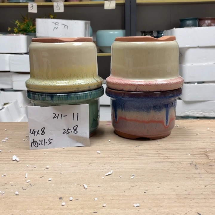 紫砂花盆多肉花盆微瑕11