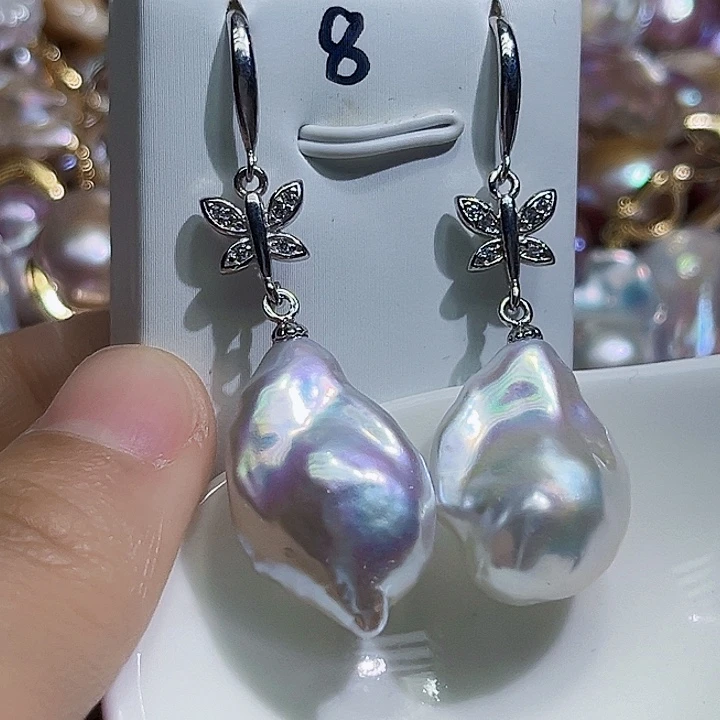 未镶嵌耳饰淡水珍珠