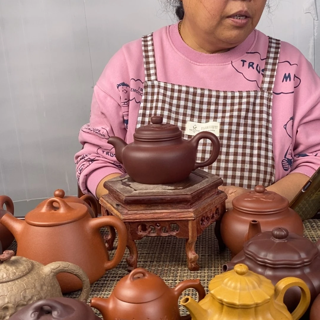 青***云紫砂茶壶宜兴紫砂壶茶壶老丁山紫砂