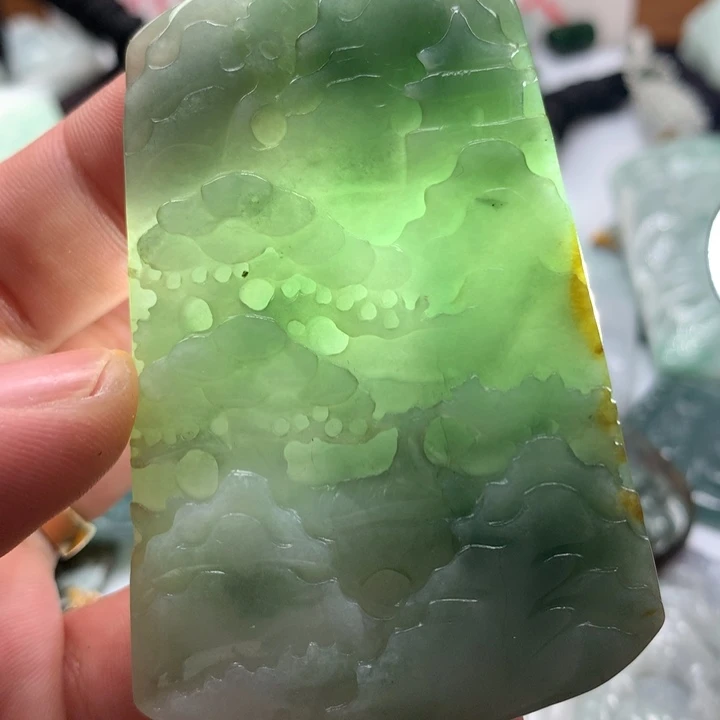 颈饰未镶嵌翡翠保真天然a货翡翠
