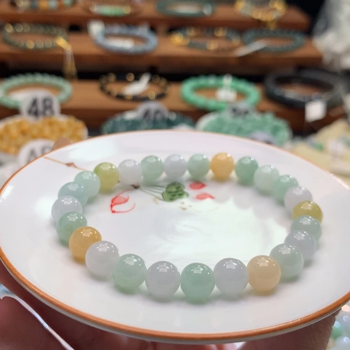 翡翠未镶嵌手链翡翠d28卡7.5