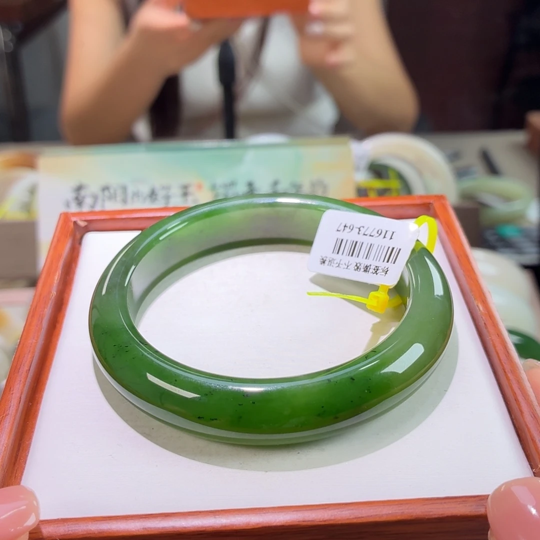 和田玉手镯未镶嵌87 57 58