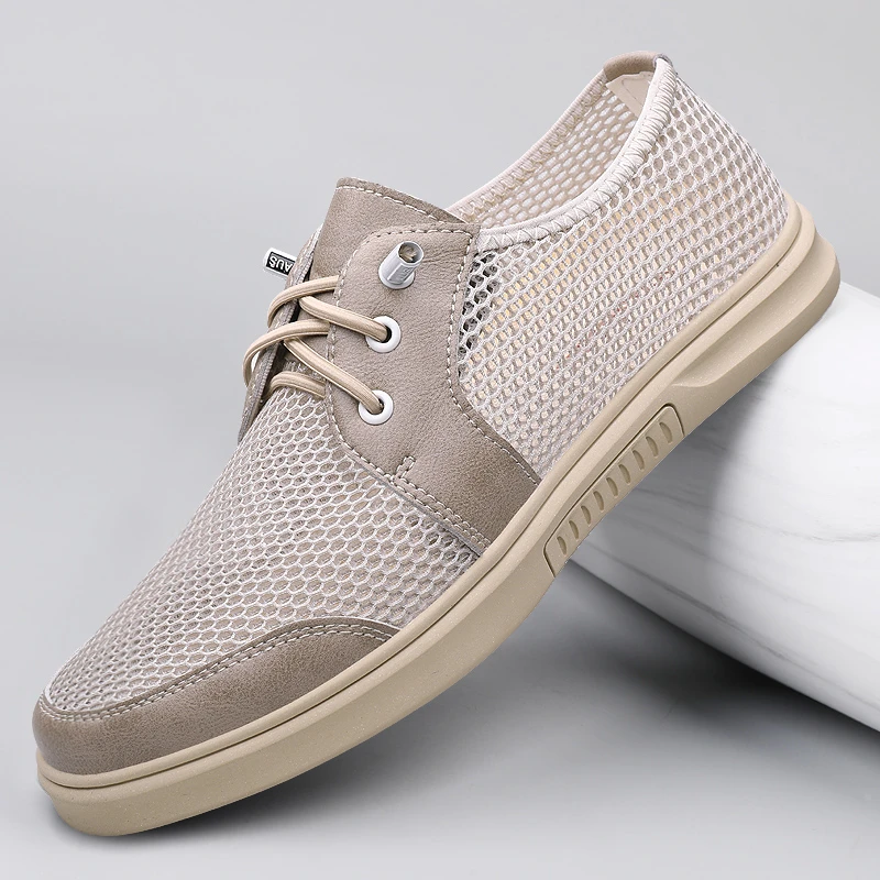 网面鞋镂空清凉薄款休闲男鞋英伦风百搭夏季透气软底男士爆款鞋子