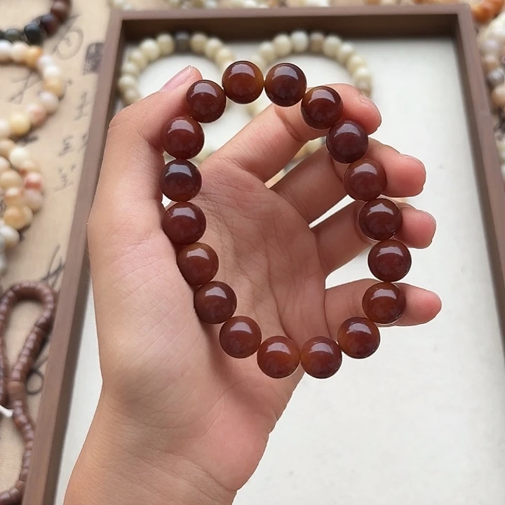 菩提根/象牙果手串卡12圆珠菩提