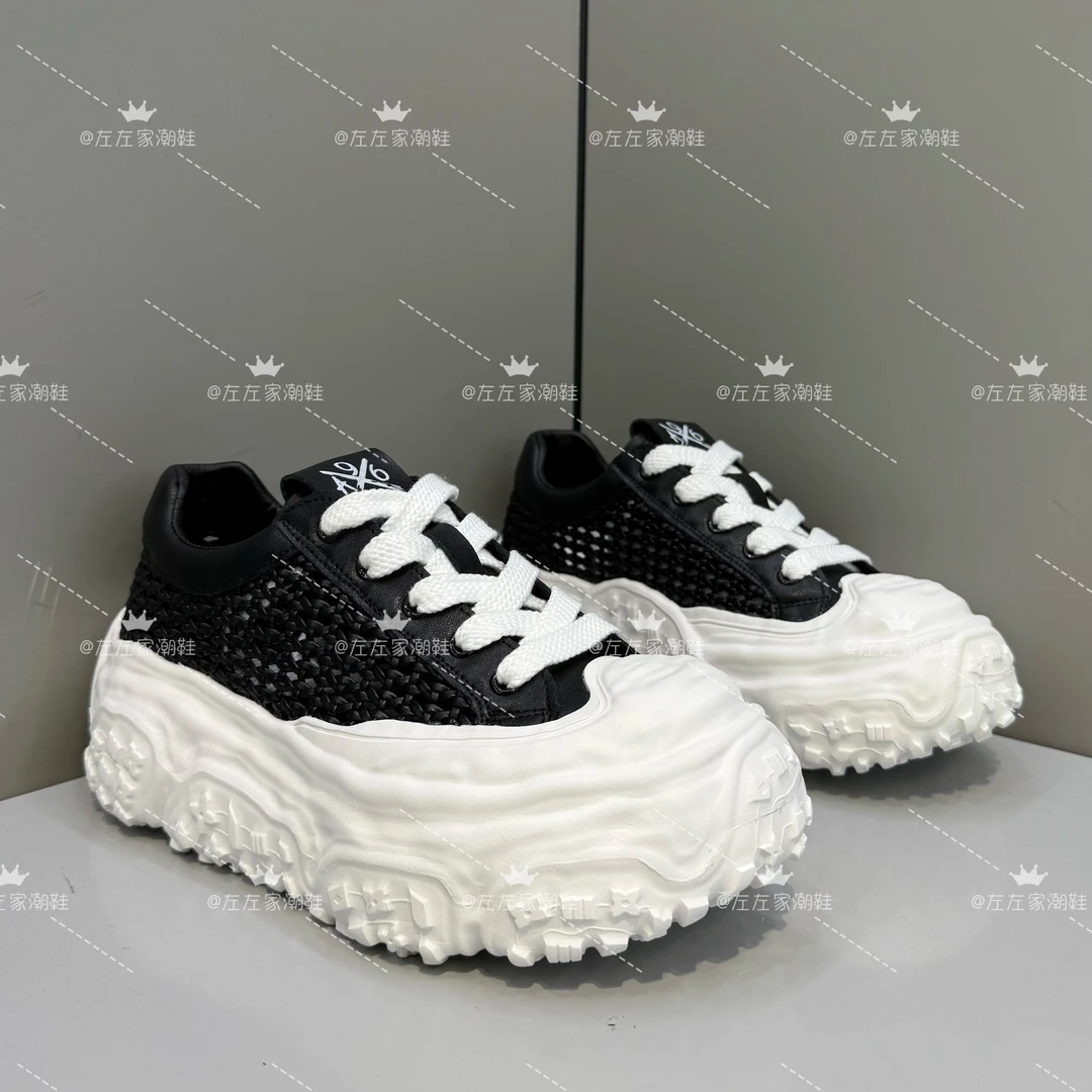 高端编织男鞋夏季透气时尚增高老爹鞋轻便百搭简约低帮运动休闲鞋