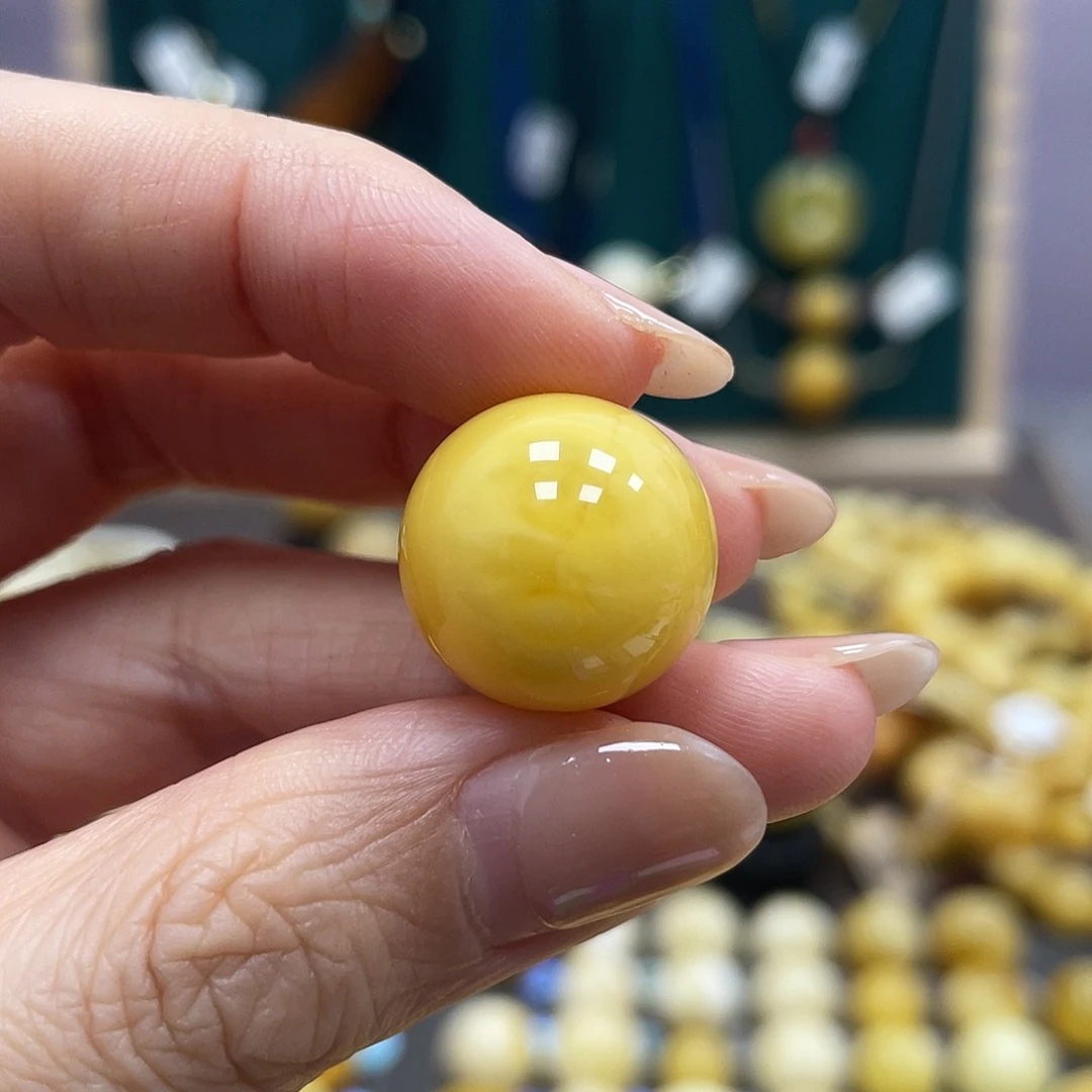 l***o蜜蜡未镶嵌裸石16.8mm