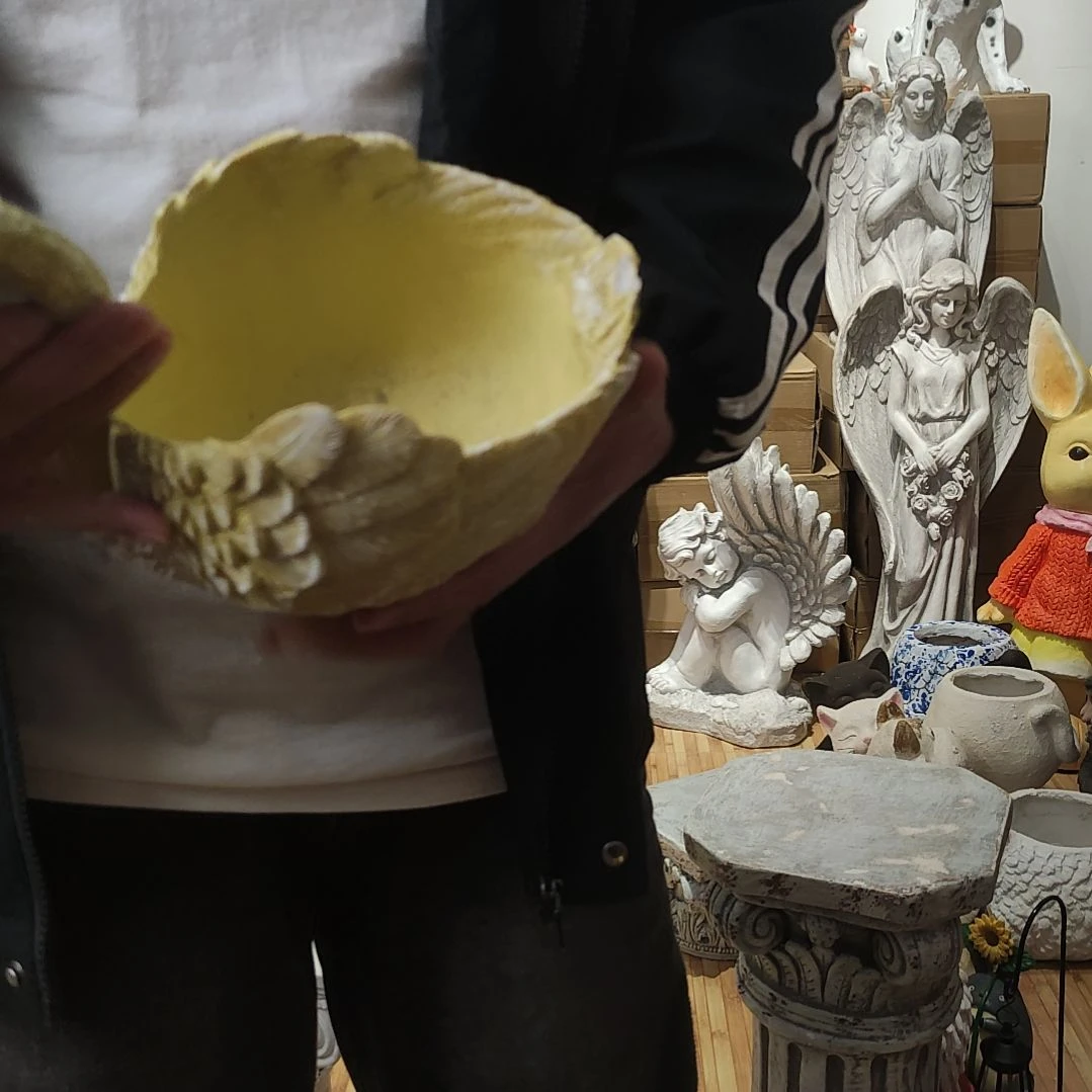 合成树脂天鹅花盆