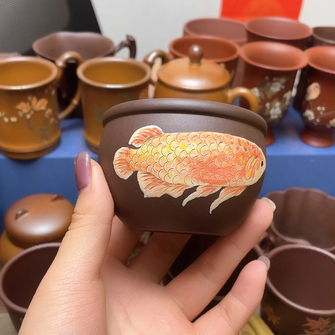 紫砂茶杯紫砂主人杯