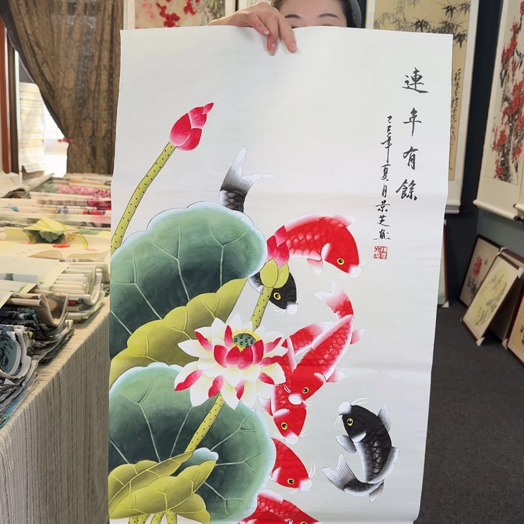 纯手绘国画作品好看