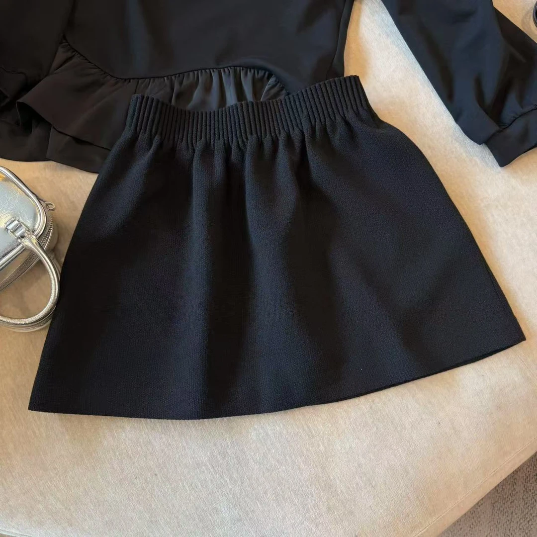 米可/MK-1881ZJ【针织半裙】时尚休闲气质百搭春季新款针织半裙