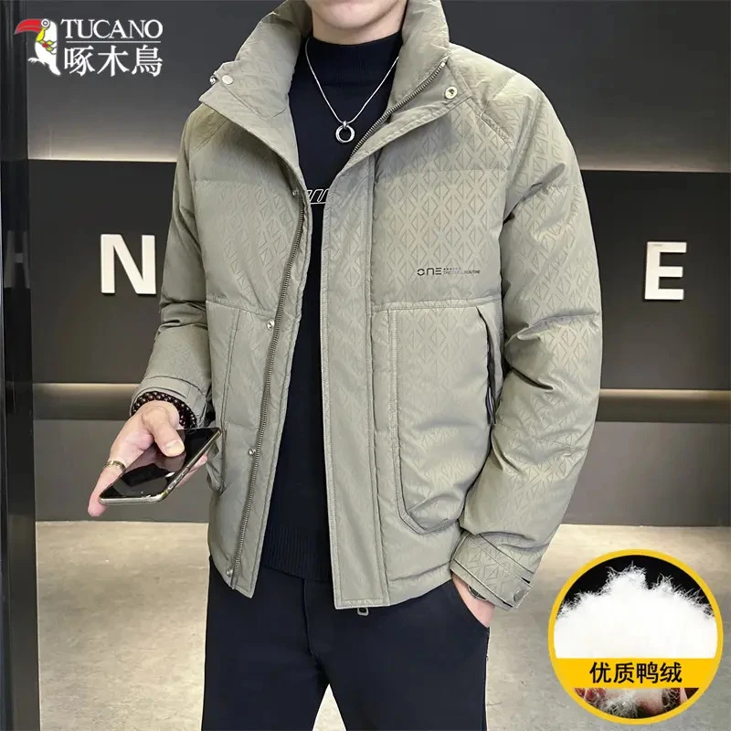 TUCANO/啄木鳥冬季时尚立领保暖羽绒服男士百搭加厚鸭绒外套1116