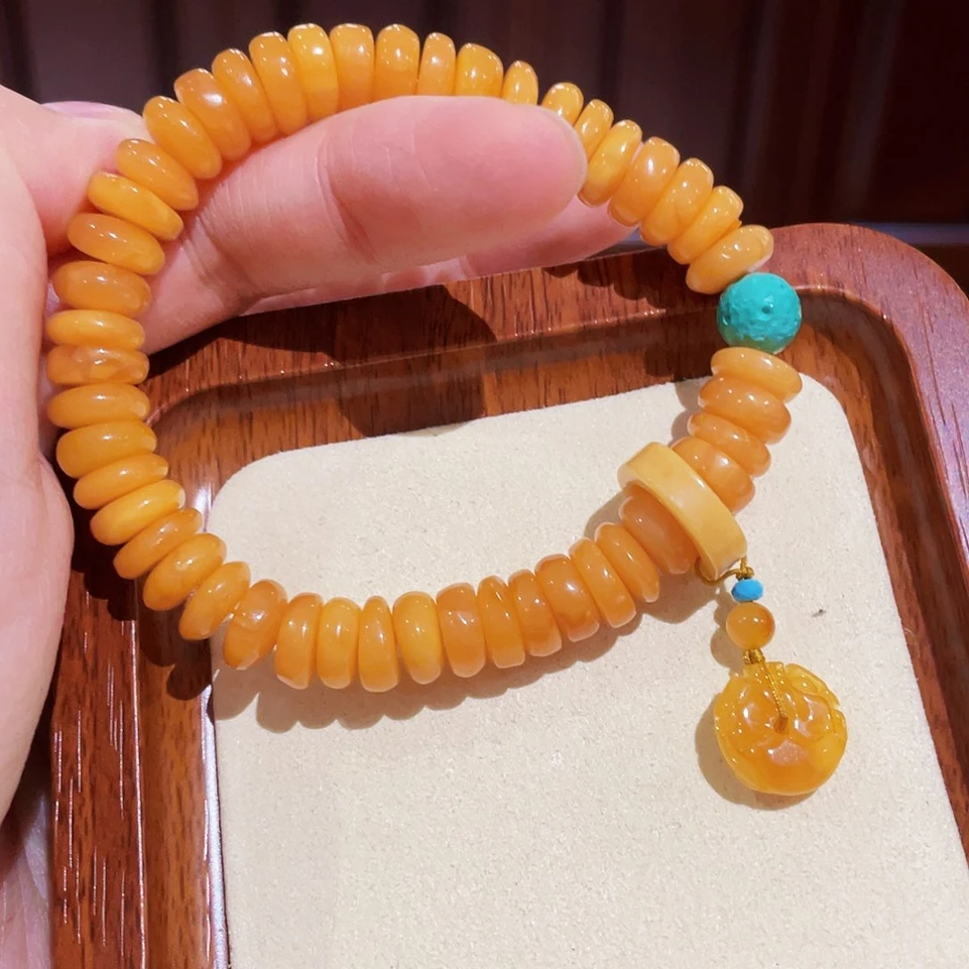蜜蜡手链未镶嵌手串