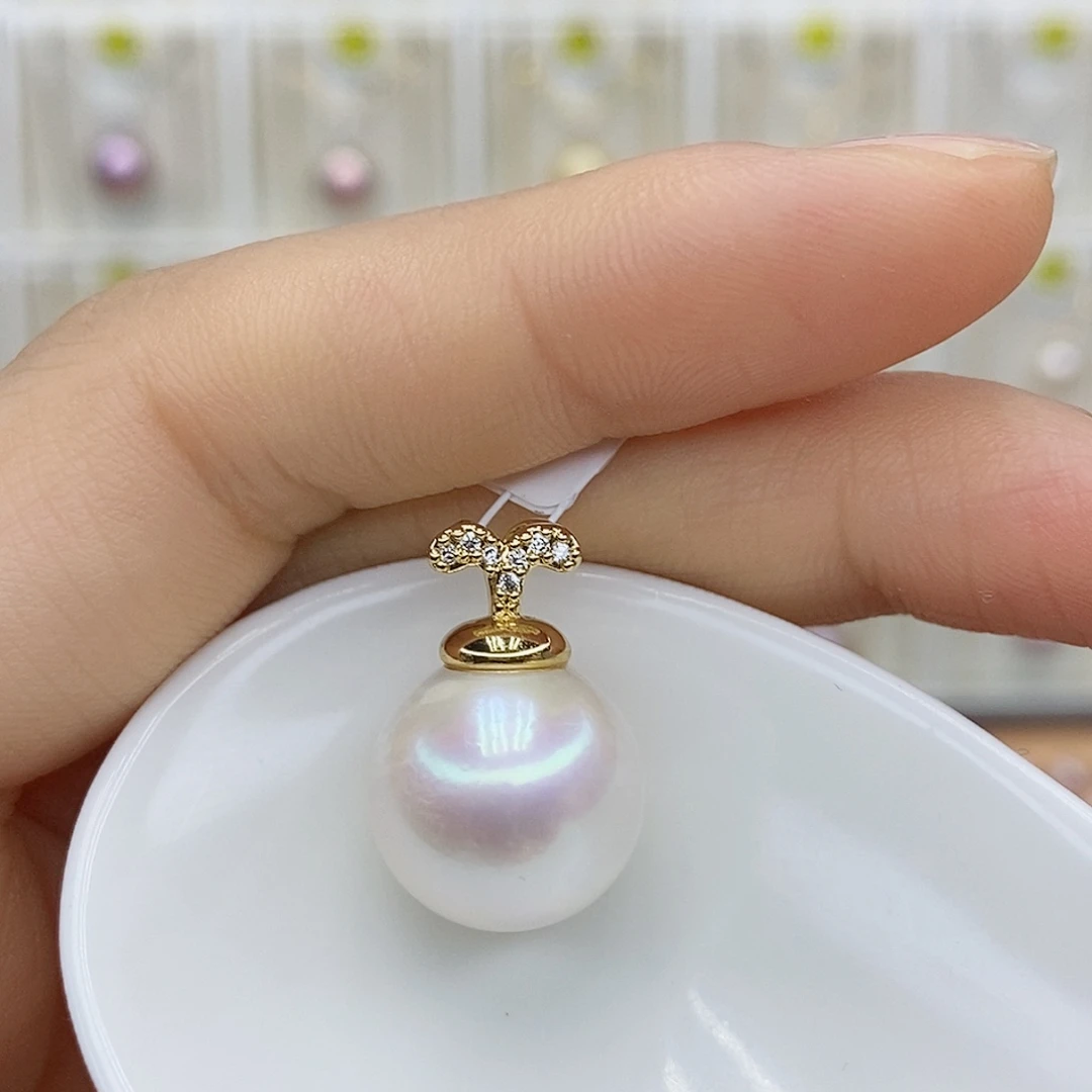 合金淡水珍珠吊坠(赠链)