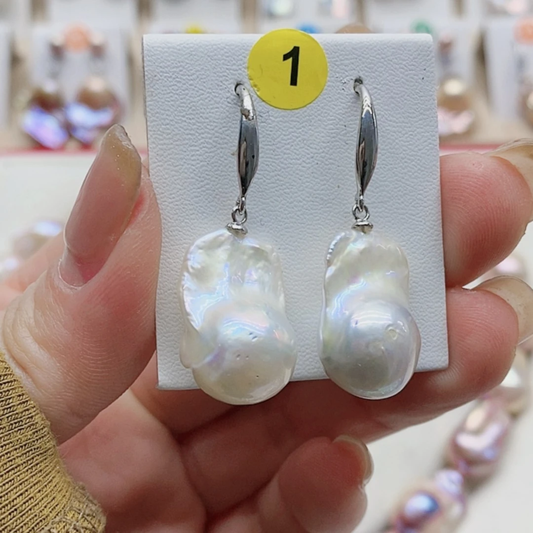 【闪购商品】淡水珍珠耳饰银S925镶嵌