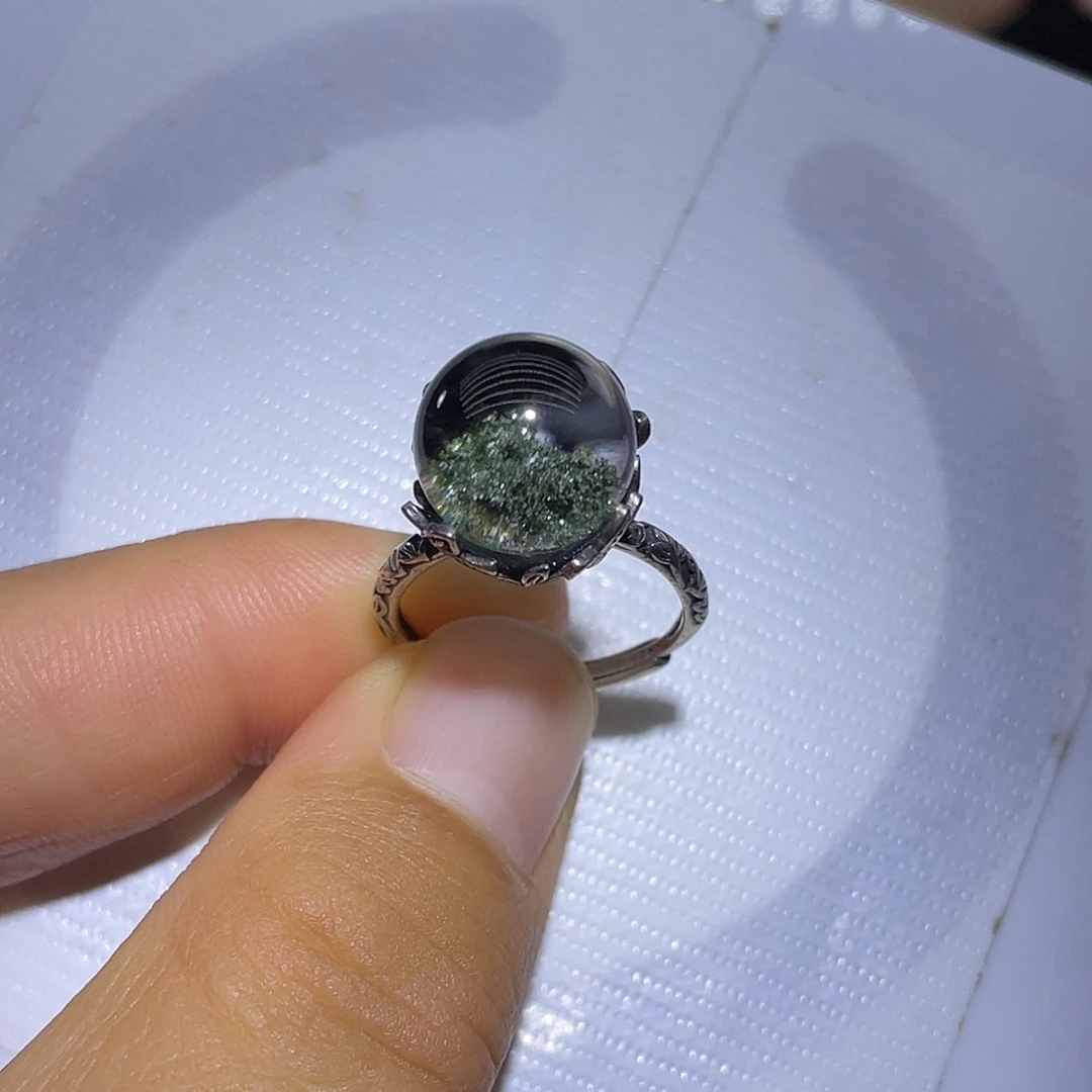 戒指水晶银S925镶嵌定制