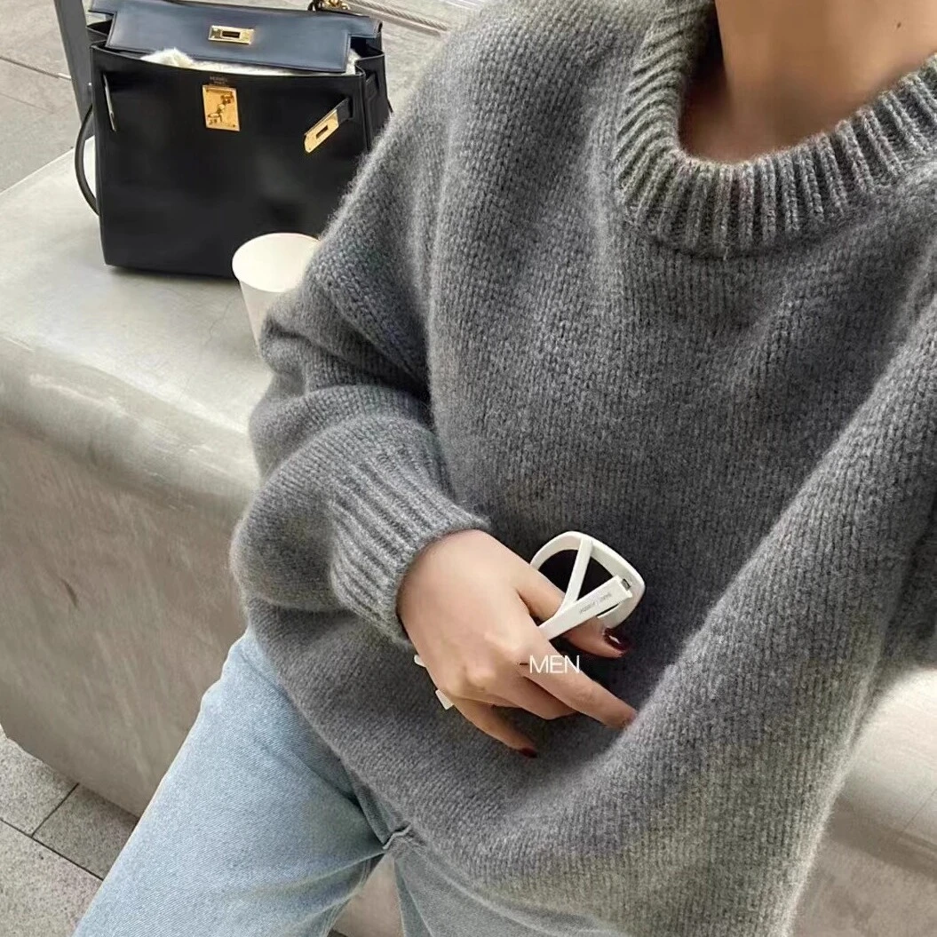 肯豆金标休闲百搭羊毛毛衣