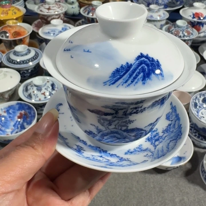 景德镇手工手绘杯微瑕