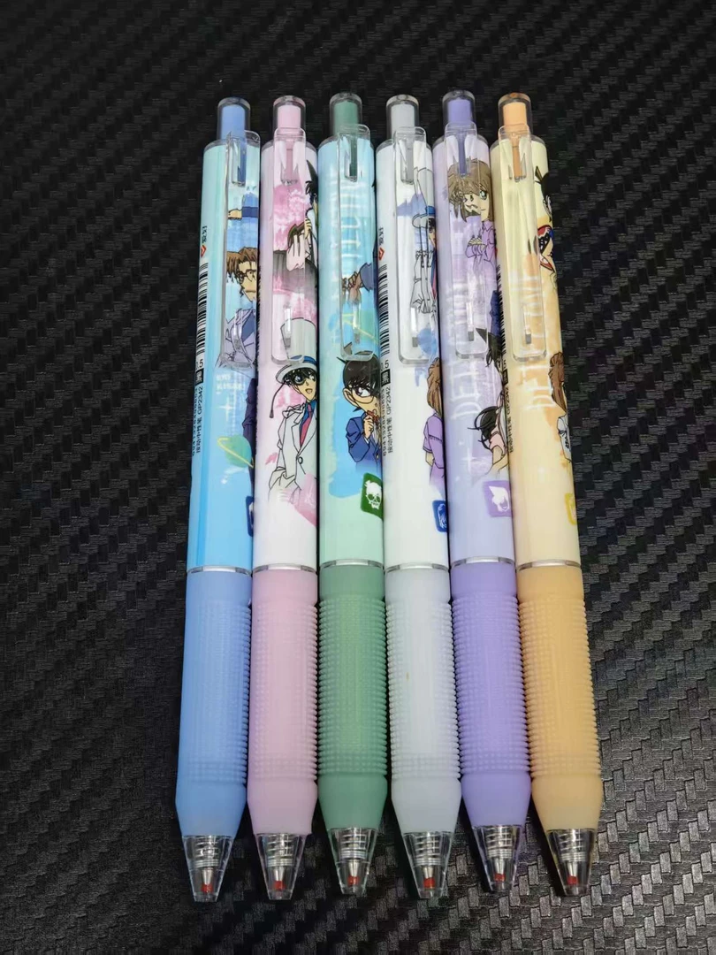 【发6支笔】【爱好2342柯南限定按动子弹头黑色0.5mm】