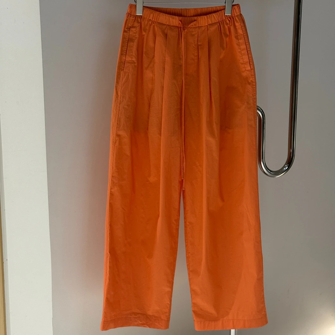 【塔鹿蕾】25年春夏新款时尚褶皱垂坠感阔腿薄款山本裤D047