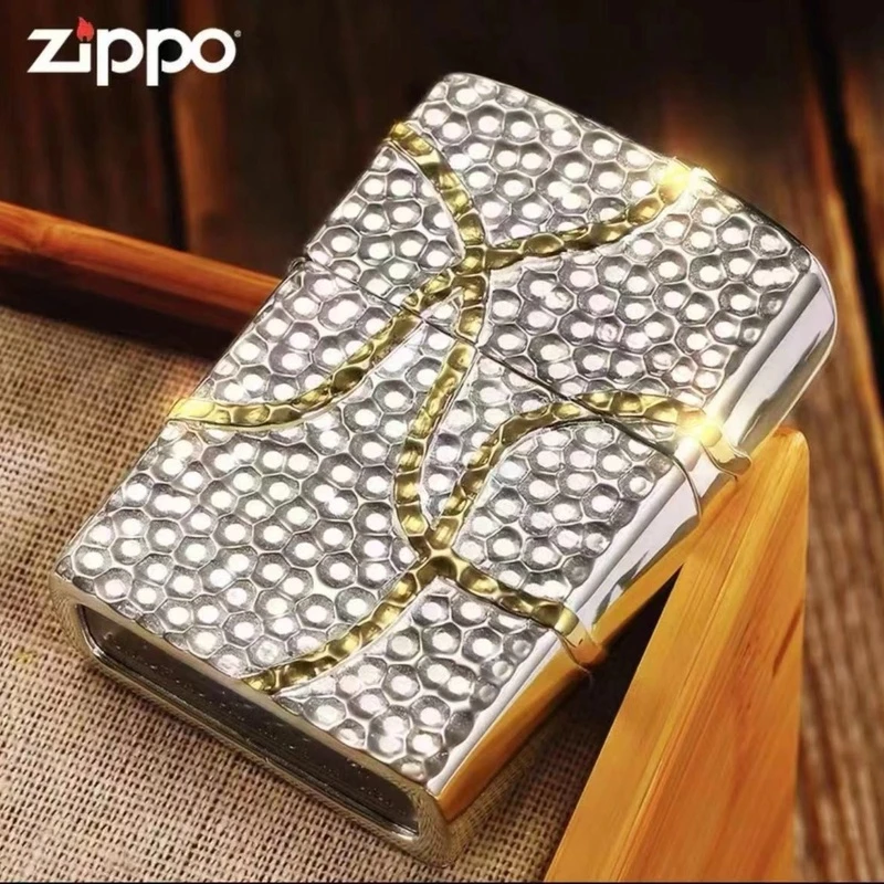 ZIPPO打火机正品/S925银-重甲金矿脉-重甲-复古【凯亚1】DYJ1