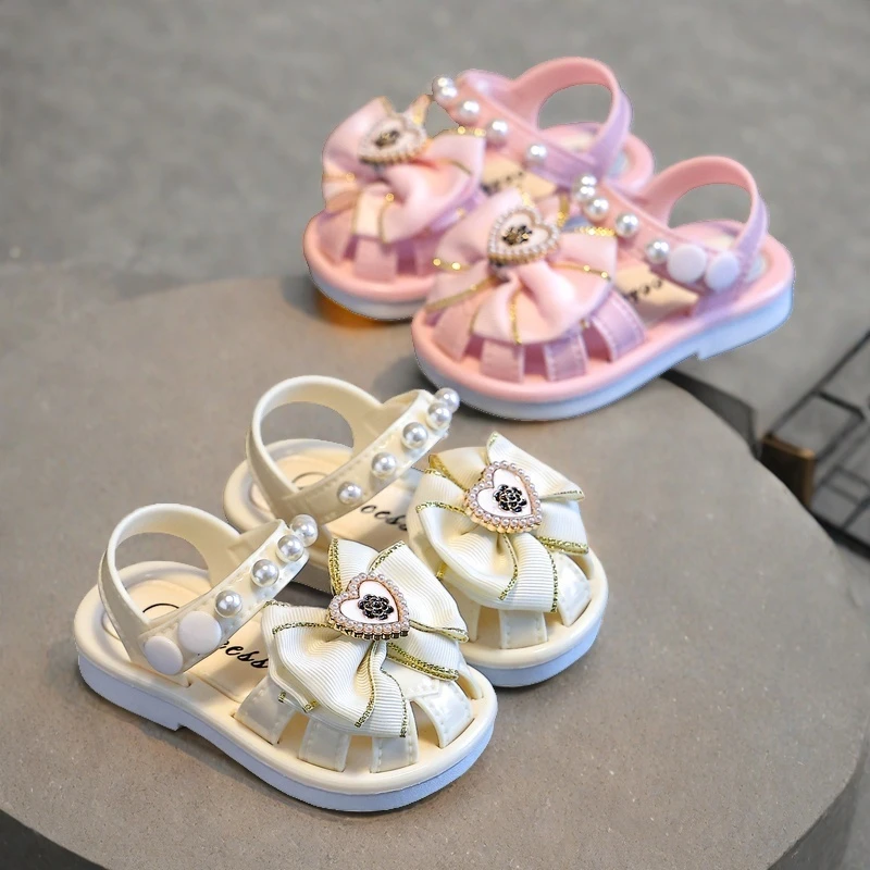 女童凉鞋包头时装夏季搭扣韩版软底婴幼儿公主鞋软底宝宝休闲防滑