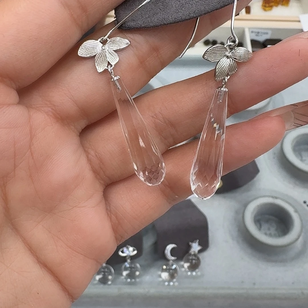 有***望手链未镶嵌水晶耳钉