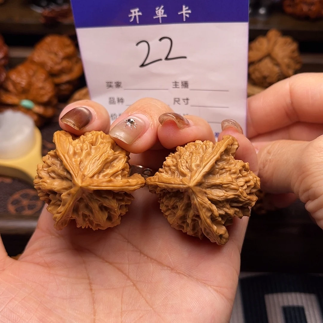 桃核吊坠盘山三棱38