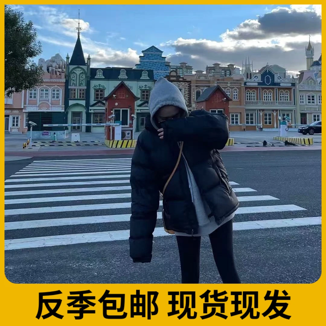 秋冬新款园风男女情侣款加厚外套收口袖厚款保暖运动休闲服套