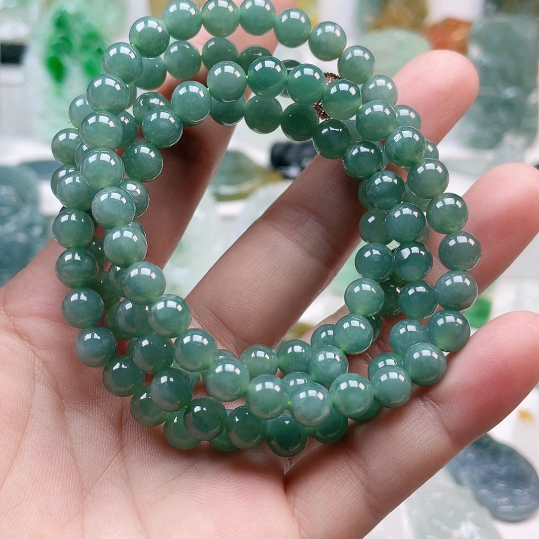 翡翠颈饰未镶嵌珠链