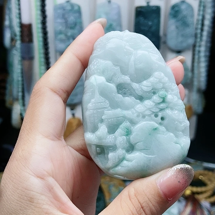 翡翠未镶嵌颈饰翡翠