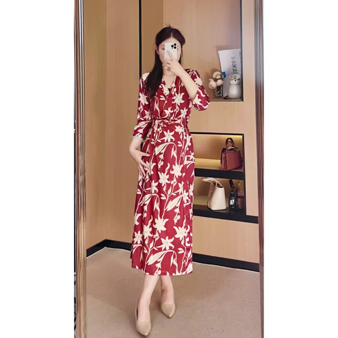 胖大大微胖定制~长袖时尚女士夏季一片式连衣裙LWT1230